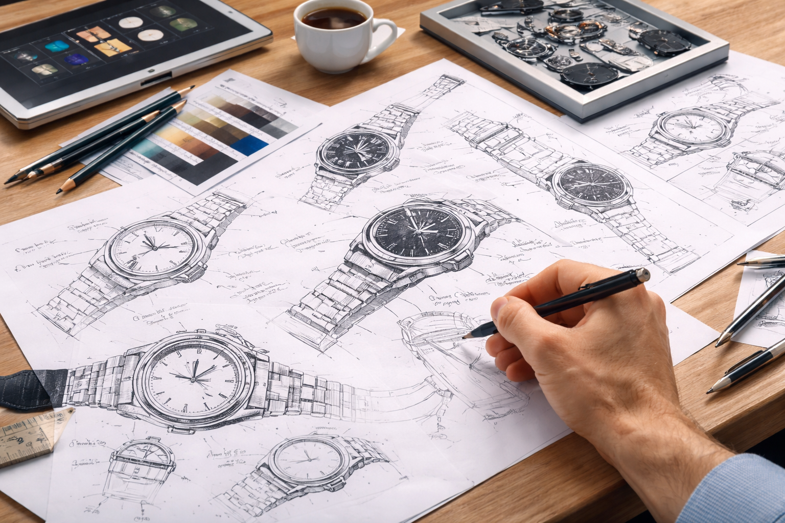 Watch design sketch
